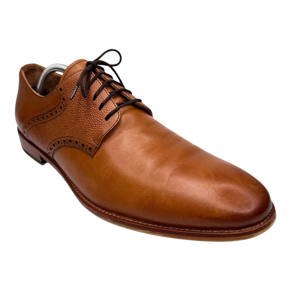 Warfield & Grand Sutton Tan Leather Lace Up Oxford Men’s Dress Shoes Size 12